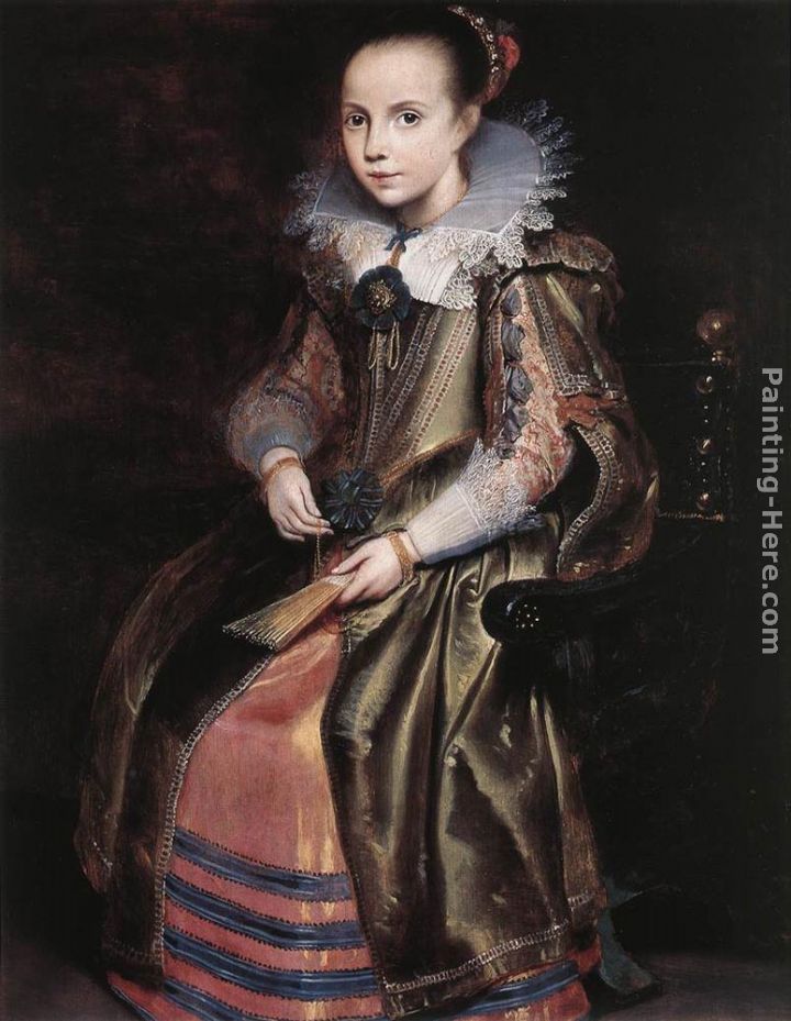 Elisabeth (or Cornelia) Vekemans as a Young Girl painting - Cornelis De Vos Elisabeth (or Cornelia) Vekemans as a Young Girl art painting
